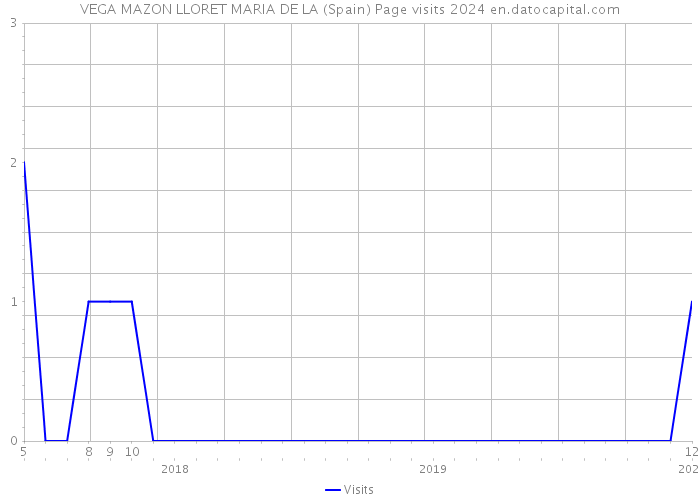 VEGA MAZON LLORET MARIA DE LA (Spain) Page visits 2024 
