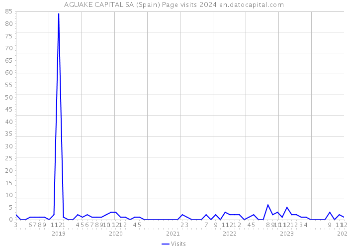 AGUAKE CAPITAL SA (Spain) Page visits 2024 