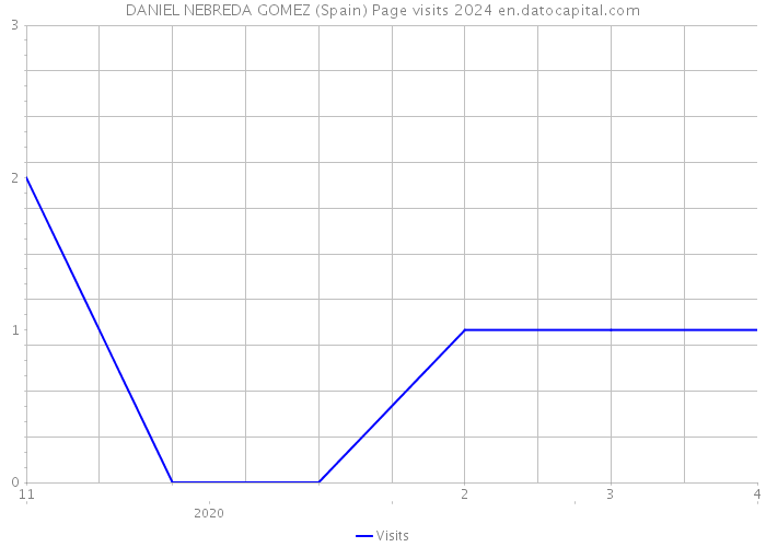 DANIEL NEBREDA GOMEZ (Spain) Page visits 2024 
