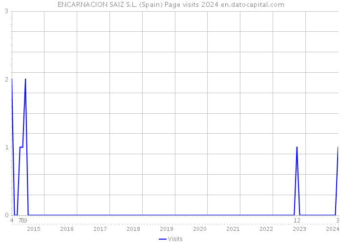 ENCARNACION SAIZ S.L. (Spain) Page visits 2024 