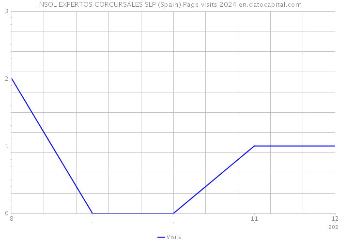 INSOL EXPERTOS CORCURSALES SLP (Spain) Page visits 2024 