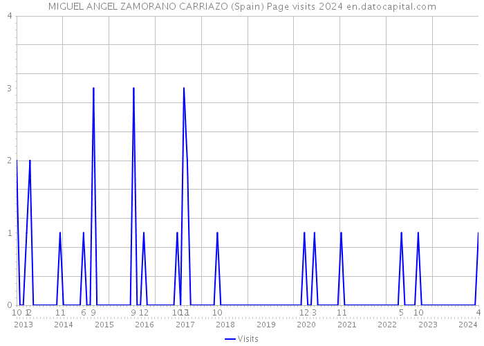 MIGUEL ANGEL ZAMORANO CARRIAZO (Spain) Page visits 2024 