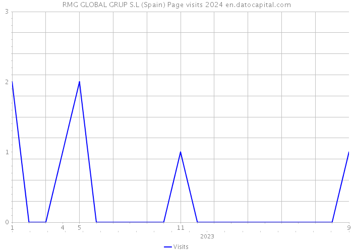 RMG GLOBAL GRUP S.L (Spain) Page visits 2024 