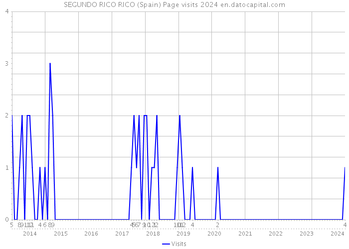 SEGUNDO RICO RICO (Spain) Page visits 2024 