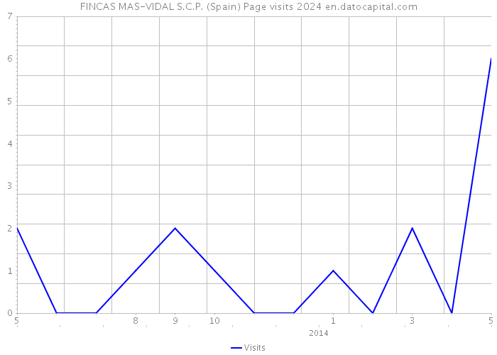 FINCAS MAS-VIDAL S.C.P. (Spain) Page visits 2024 