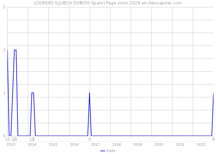 LOURDES ILLUECA DOBON (Spain) Page visits 2024 
