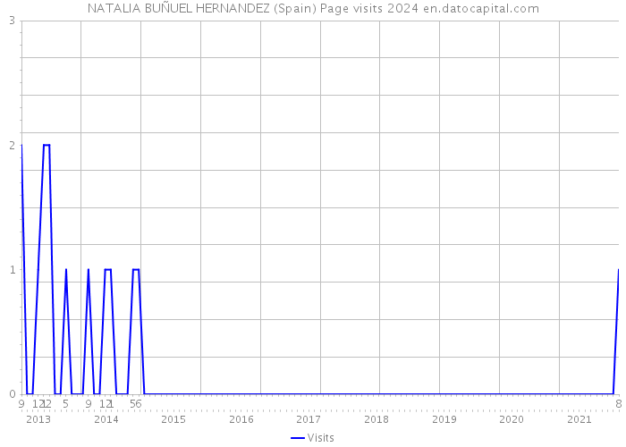 NATALIA BUÑUEL HERNANDEZ (Spain) Page visits 2024 