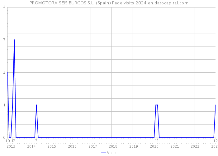 PROMOTORA SEIS BURGOS S.L. (Spain) Page visits 2024 