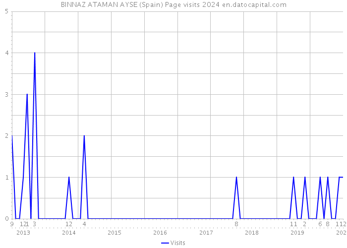 BINNAZ ATAMAN AYSE (Spain) Page visits 2024 