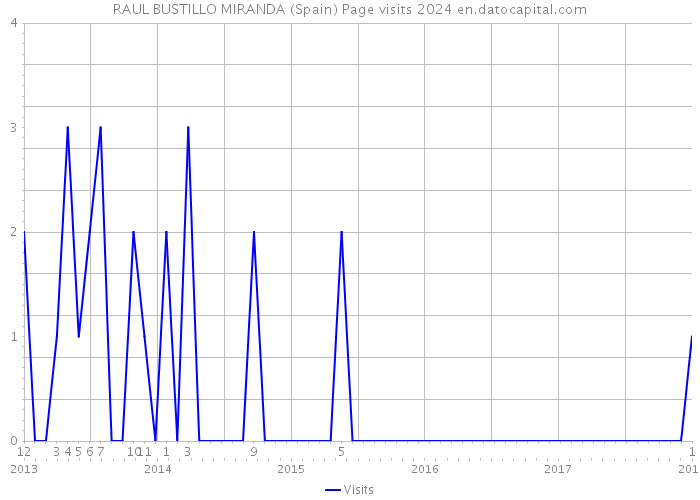 RAUL BUSTILLO MIRANDA (Spain) Page visits 2024 
