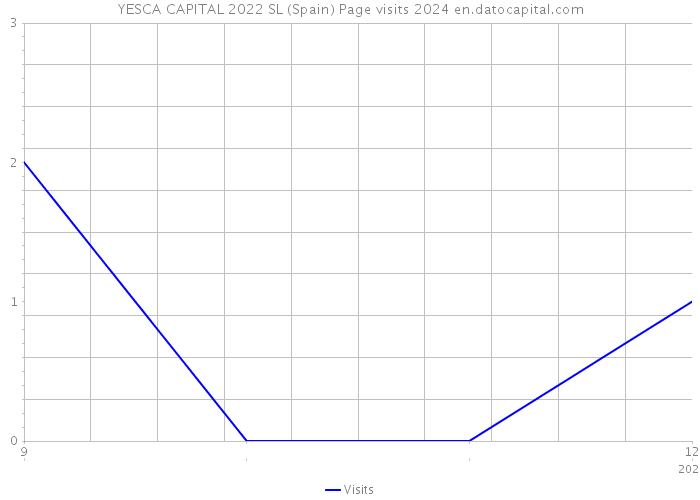 YESCA CAPITAL 2022 SL (Spain) Page visits 2024 