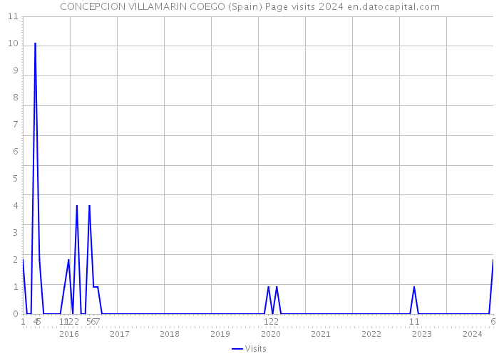 CONCEPCION VILLAMARIN COEGO (Spain) Page visits 2024 