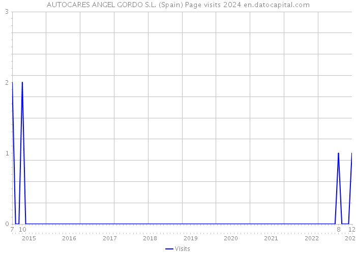AUTOCARES ANGEL GORDO S.L. (Spain) Page visits 2024 