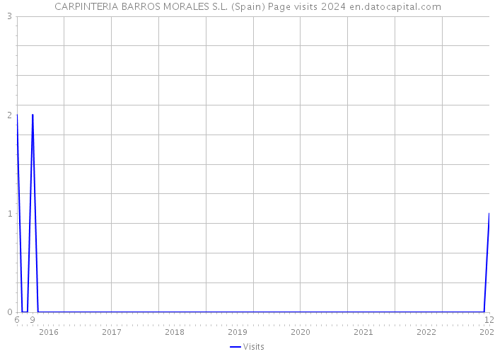 CARPINTERIA BARROS MORALES S.L. (Spain) Page visits 2024 