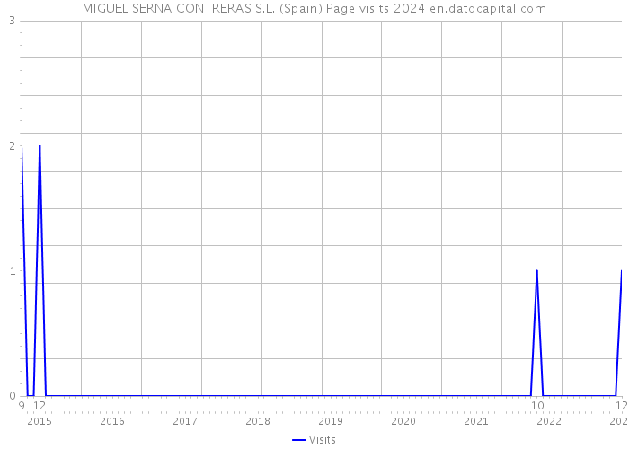 MIGUEL SERNA CONTRERAS S.L. (Spain) Page visits 2024 