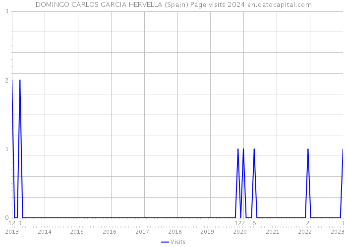 DOMINGO CARLOS GARCIA HERVELLA (Spain) Page visits 2024 