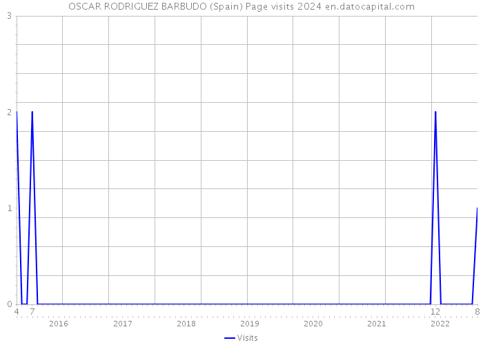 OSCAR RODRIGUEZ BARBUDO (Spain) Page visits 2024 