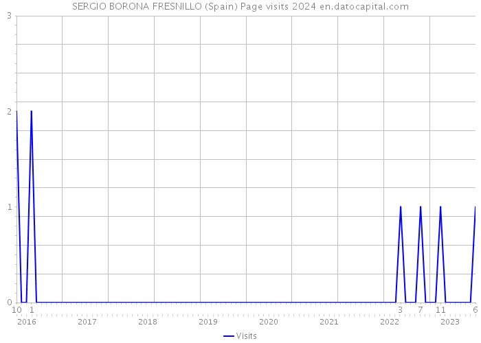 SERGIO BORONA FRESNILLO (Spain) Page visits 2024 
