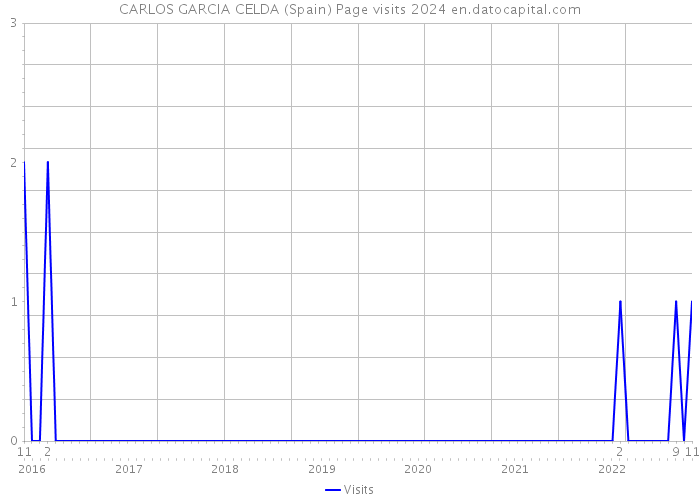 CARLOS GARCIA CELDA (Spain) Page visits 2024 