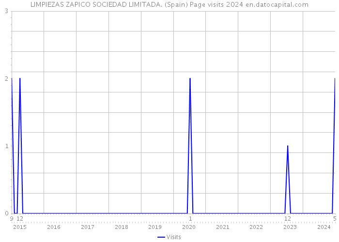LIMPIEZAS ZAPICO SOCIEDAD LIMITADA. (Spain) Page visits 2024 
