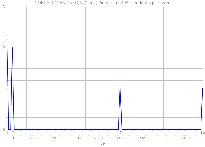 NORCA ROCHA CAYOJA (Spain) Page visits 2024 