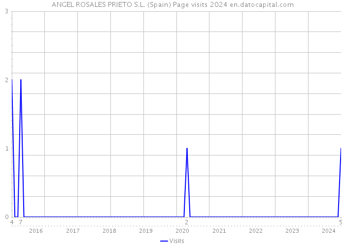 ANGEL ROSALES PRIETO S.L. (Spain) Page visits 2024 