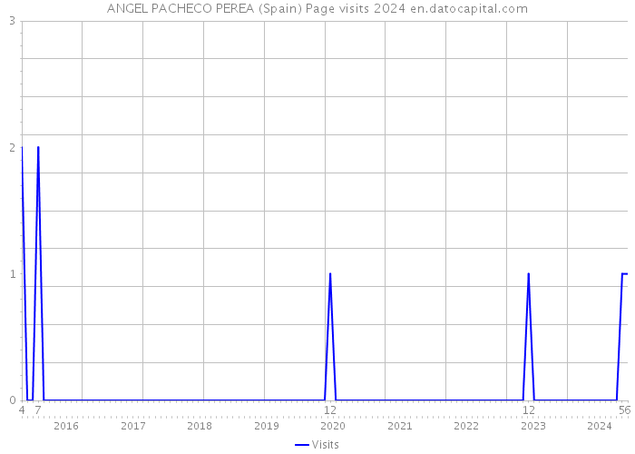 ANGEL PACHECO PEREA (Spain) Page visits 2024 