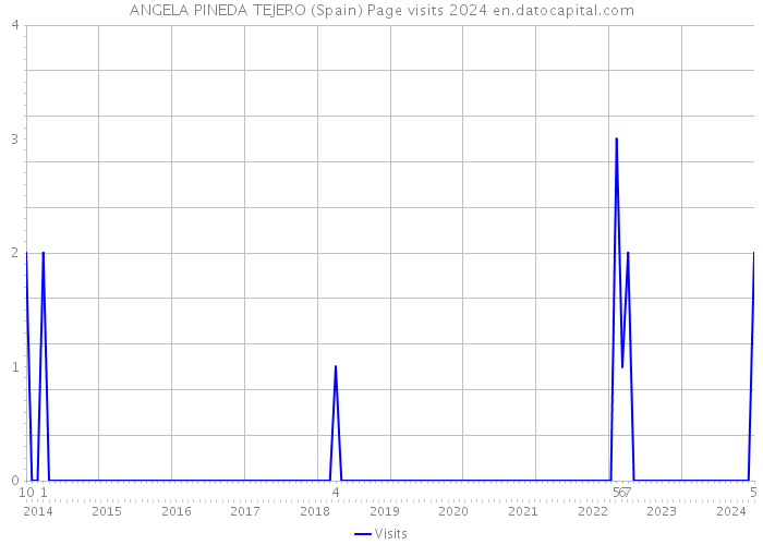 ANGELA PINEDA TEJERO (Spain) Page visits 2024 