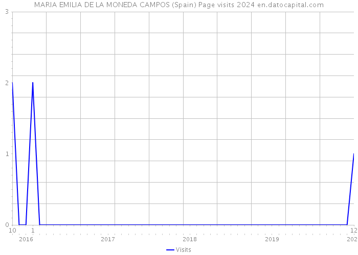 MARIA EMILIA DE LA MONEDA CAMPOS (Spain) Page visits 2024 