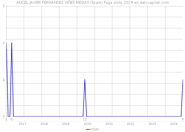 ANGEL JAVIER FERNANDEZ VIÑES MESIAS (Spain) Page visits 2024 