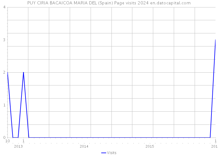 PUY CIRIA BACAICOA MARIA DEL (Spain) Page visits 2024 