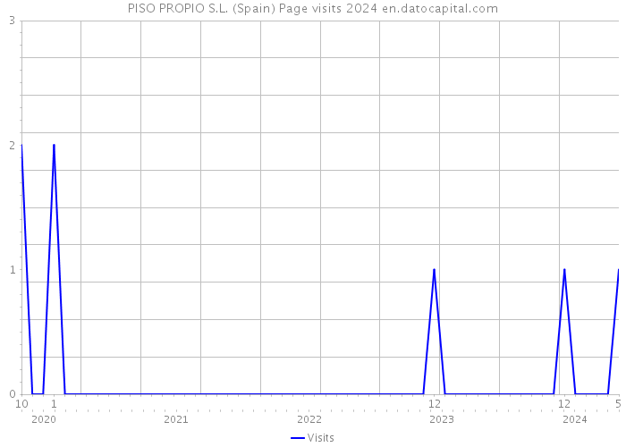 PISO PROPIO S.L. (Spain) Page visits 2024 