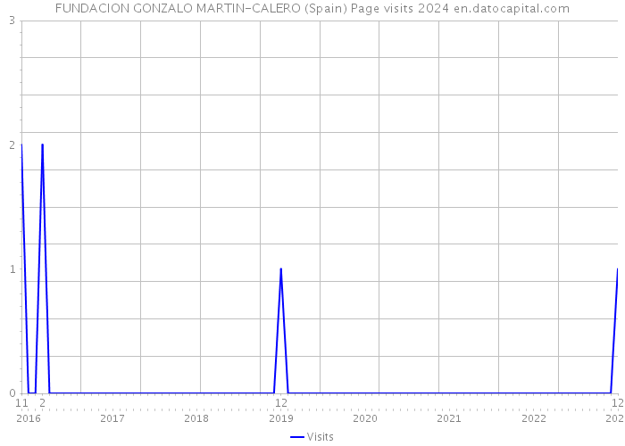 FUNDACION GONZALO MARTIN-CALERO (Spain) Page visits 2024 