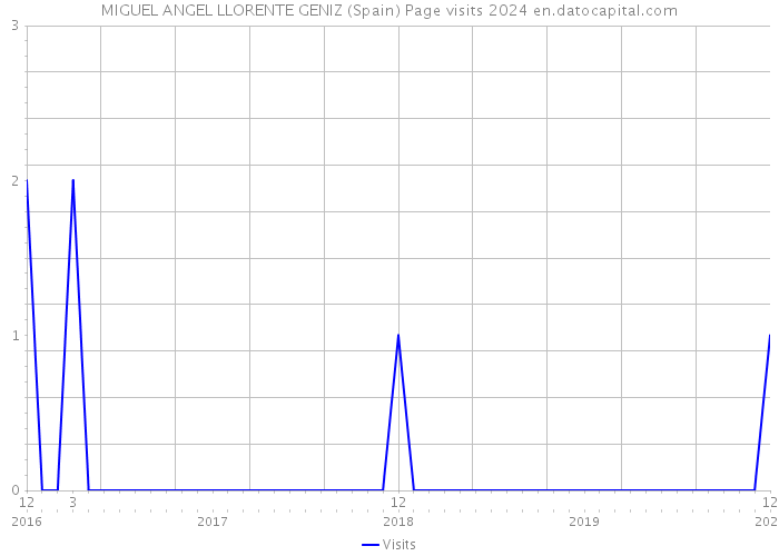 MIGUEL ANGEL LLORENTE GENIZ (Spain) Page visits 2024 