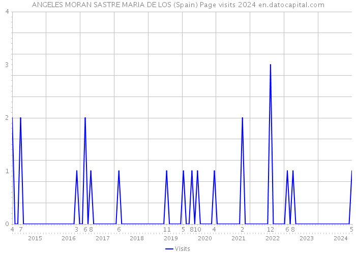 ANGELES MORAN SASTRE MARIA DE LOS (Spain) Page visits 2024 