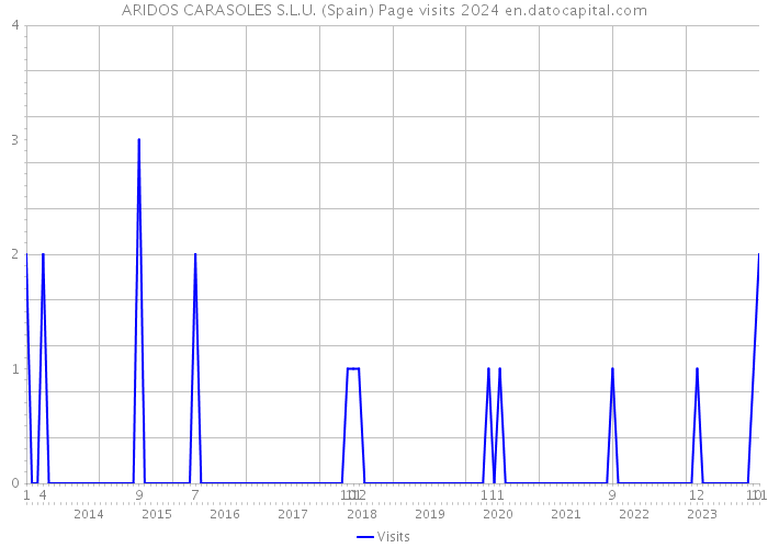 ARIDOS CARASOLES S.L.U. (Spain) Page visits 2024 
