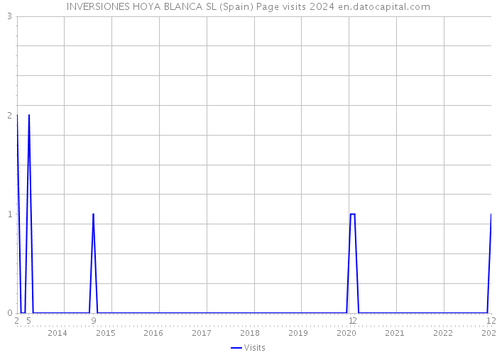 INVERSIONES HOYA BLANCA SL (Spain) Page visits 2024 