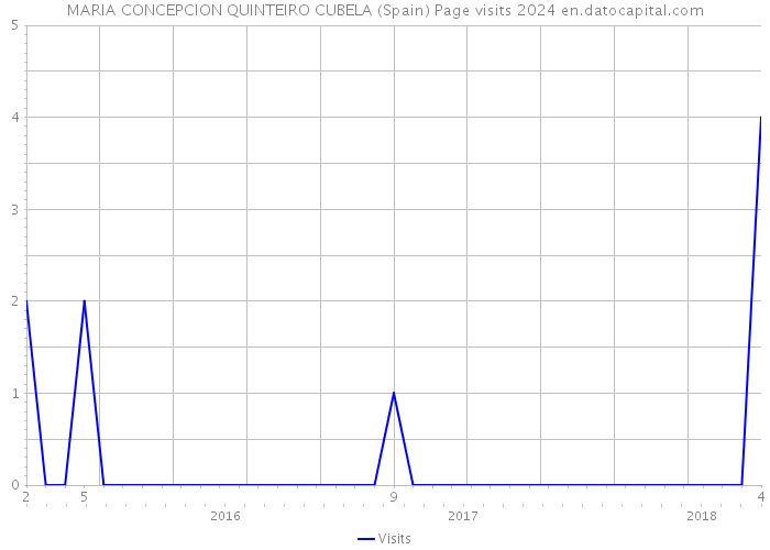 MARIA CONCEPCION QUINTEIRO CUBELA (Spain) Page visits 2024 