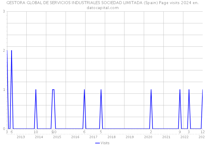 GESTORA GLOBAL DE SERVICIOS INDUSTRIALES SOCIEDAD LIMITADA (Spain) Page visits 2024 