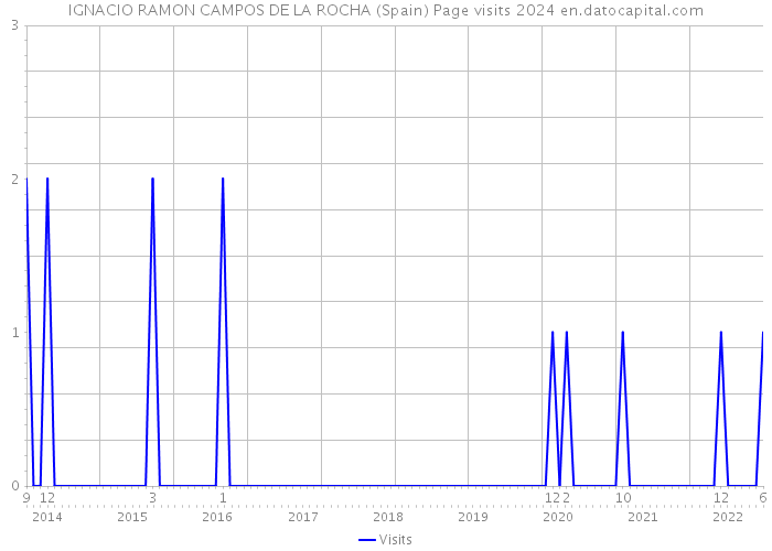 IGNACIO RAMON CAMPOS DE LA ROCHA (Spain) Page visits 2024 