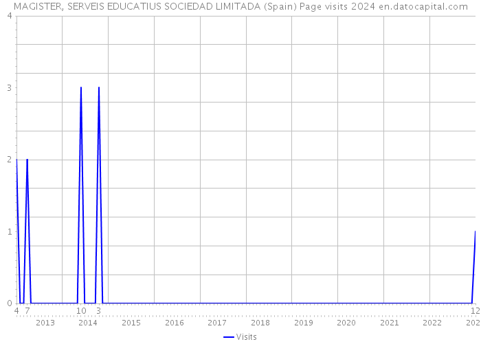 MAGISTER, SERVEIS EDUCATIUS SOCIEDAD LIMITADA (Spain) Page visits 2024 