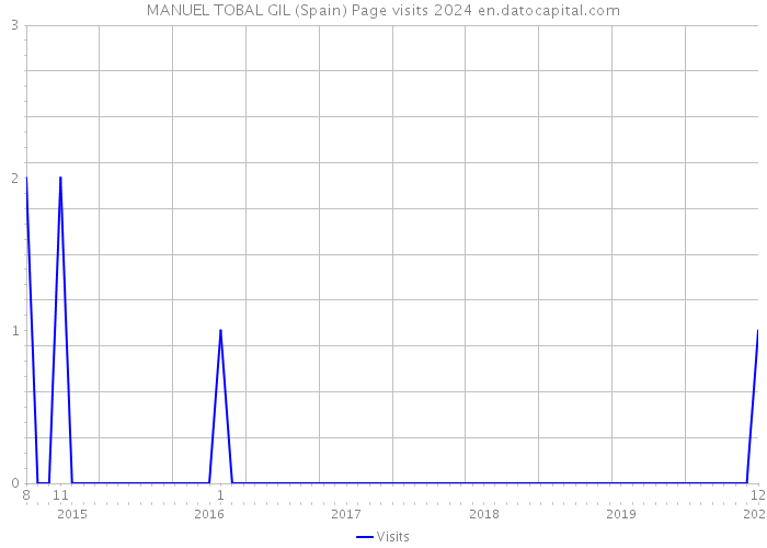 MANUEL TOBAL GIL (Spain) Page visits 2024 