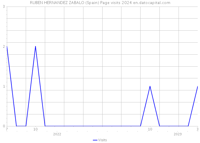 RUBEN HERNANDEZ ZABALO (Spain) Page visits 2024 