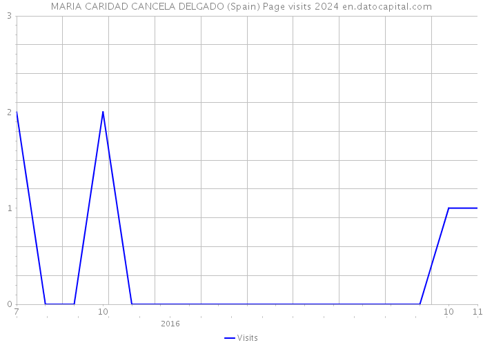 MARIA CARIDAD CANCELA DELGADO (Spain) Page visits 2024 