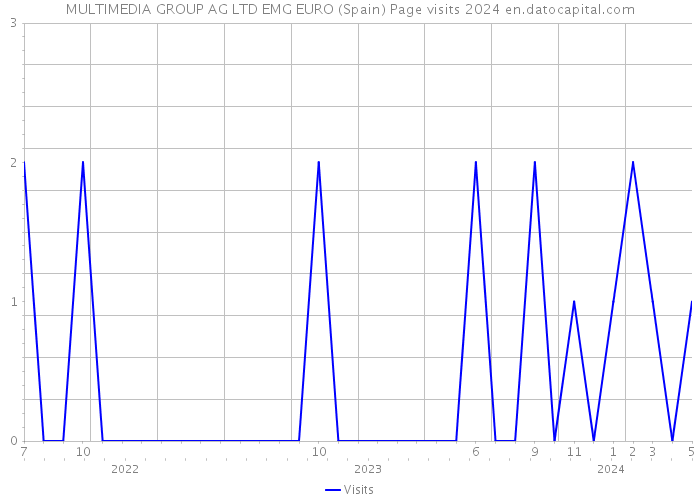 MULTIMEDIA GROUP AG LTD EMG EURO (Spain) Page visits 2024 