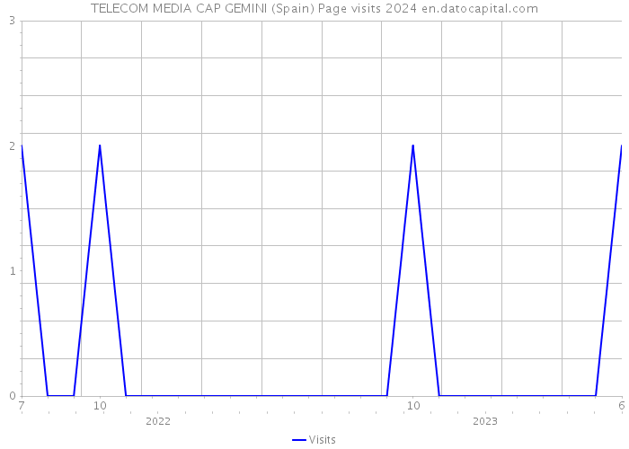TELECOM MEDIA CAP GEMINI (Spain) Page visits 2024 