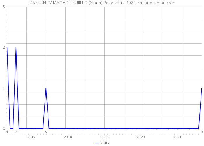 IZASKUN CAMACHO TRUJILLO (Spain) Page visits 2024 