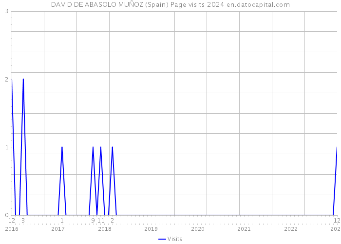 DAVID DE ABASOLO MUÑOZ (Spain) Page visits 2024 