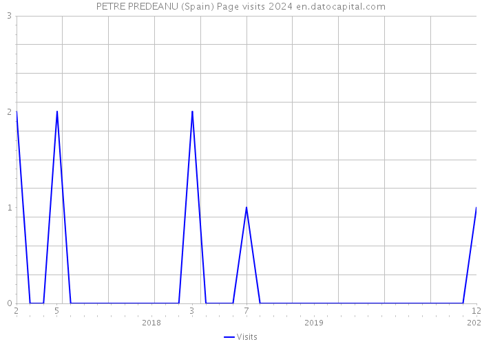 PETRE PREDEANU (Spain) Page visits 2024 