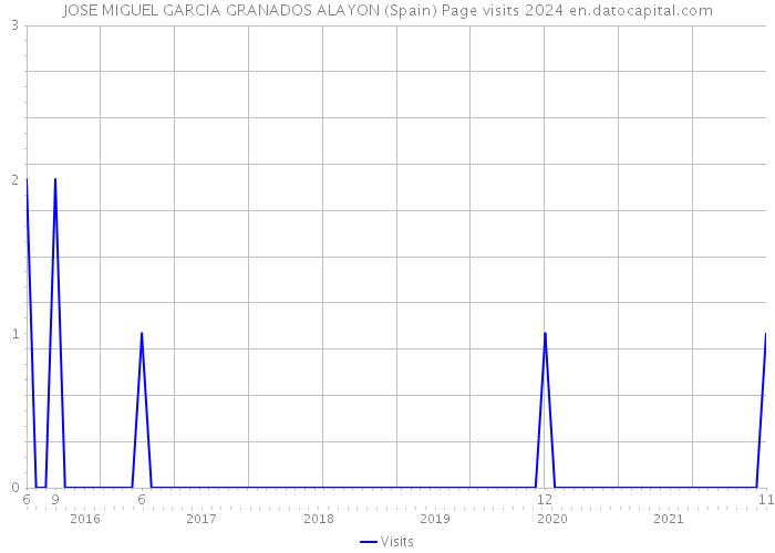 JOSE MIGUEL GARCIA GRANADOS ALAYON (Spain) Page visits 2024 